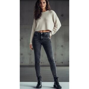 Song Jeans Black Skinny High Waist Ankle Size 11/30